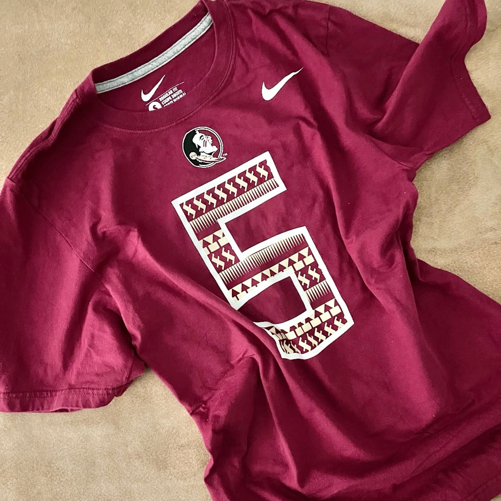 FSU (Florida State University) Nike Football Tee Shirt - Small